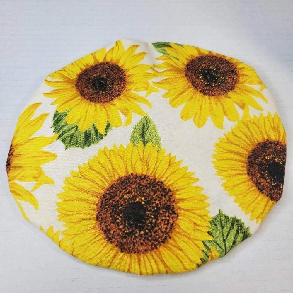 Yellow Bumble Bees Sunflower Reversible KitchenAid Mixer Mixing Bowl Cover Decor